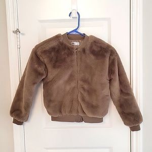 Epic Threads Big Girls Faux-fur Jacket (Size S) Like New